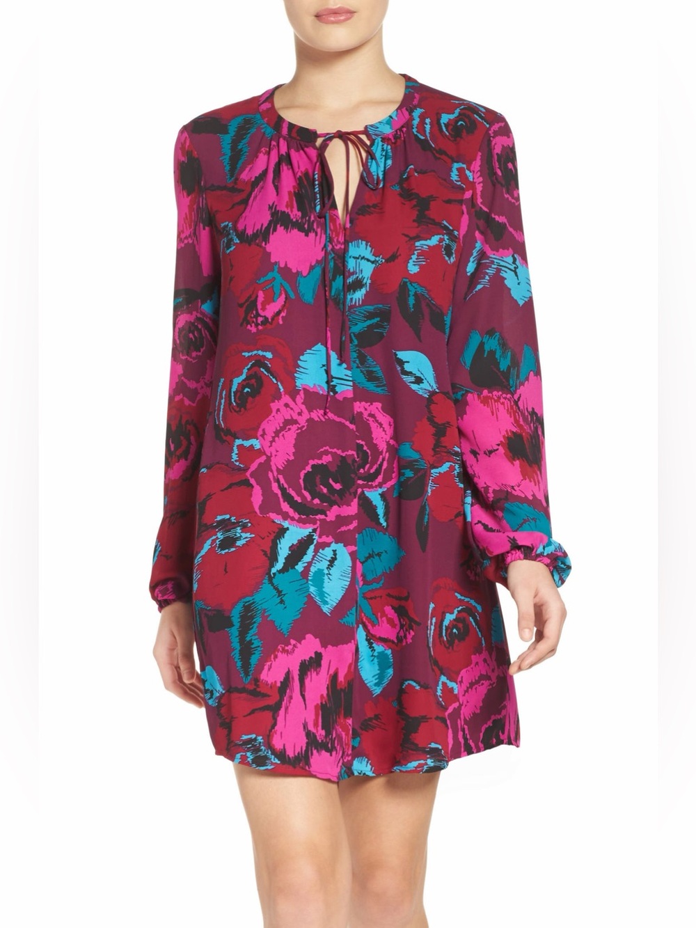 Charles Henry | Bright Floral Dress, Small